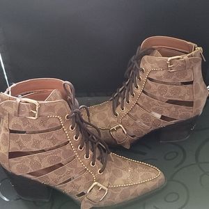 Paisley Coach bootie